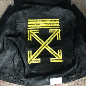 Off-White Fire Line Denim Jacket- Size L